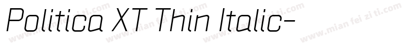 Politica XT Thin Italic字体转换